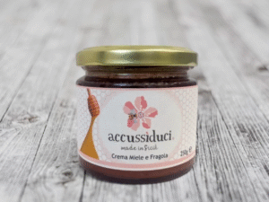 Crema di miele e fragola