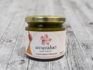 Crema di miele e pistacchio